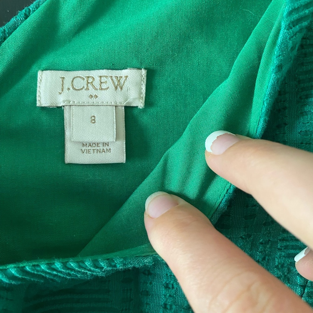 Emerald JCrew Aline Dress